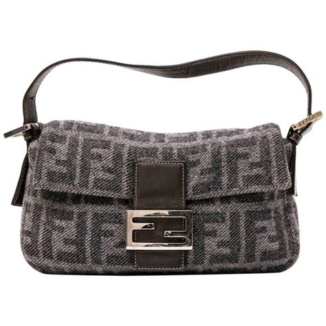 fendi baguette gray